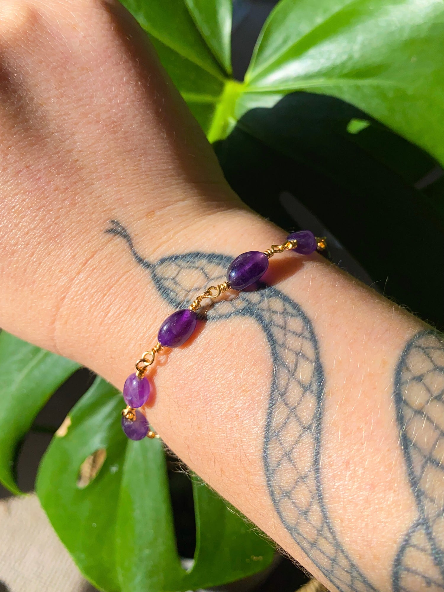 Amethyst bracelet