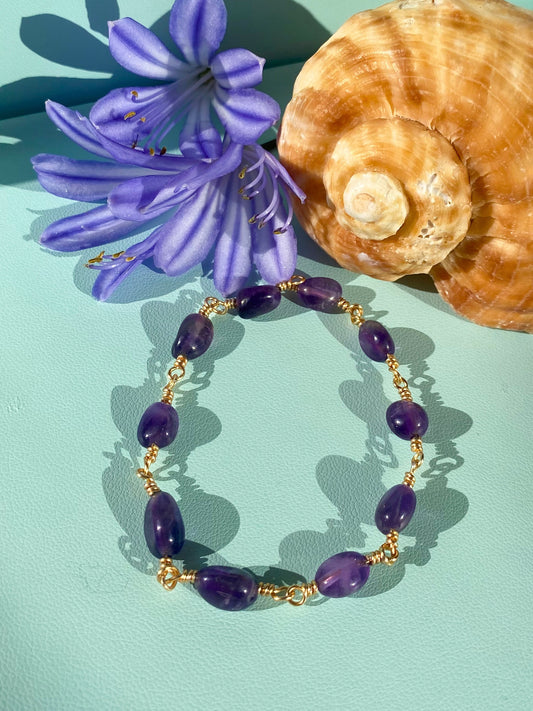 Amethyst bracelet